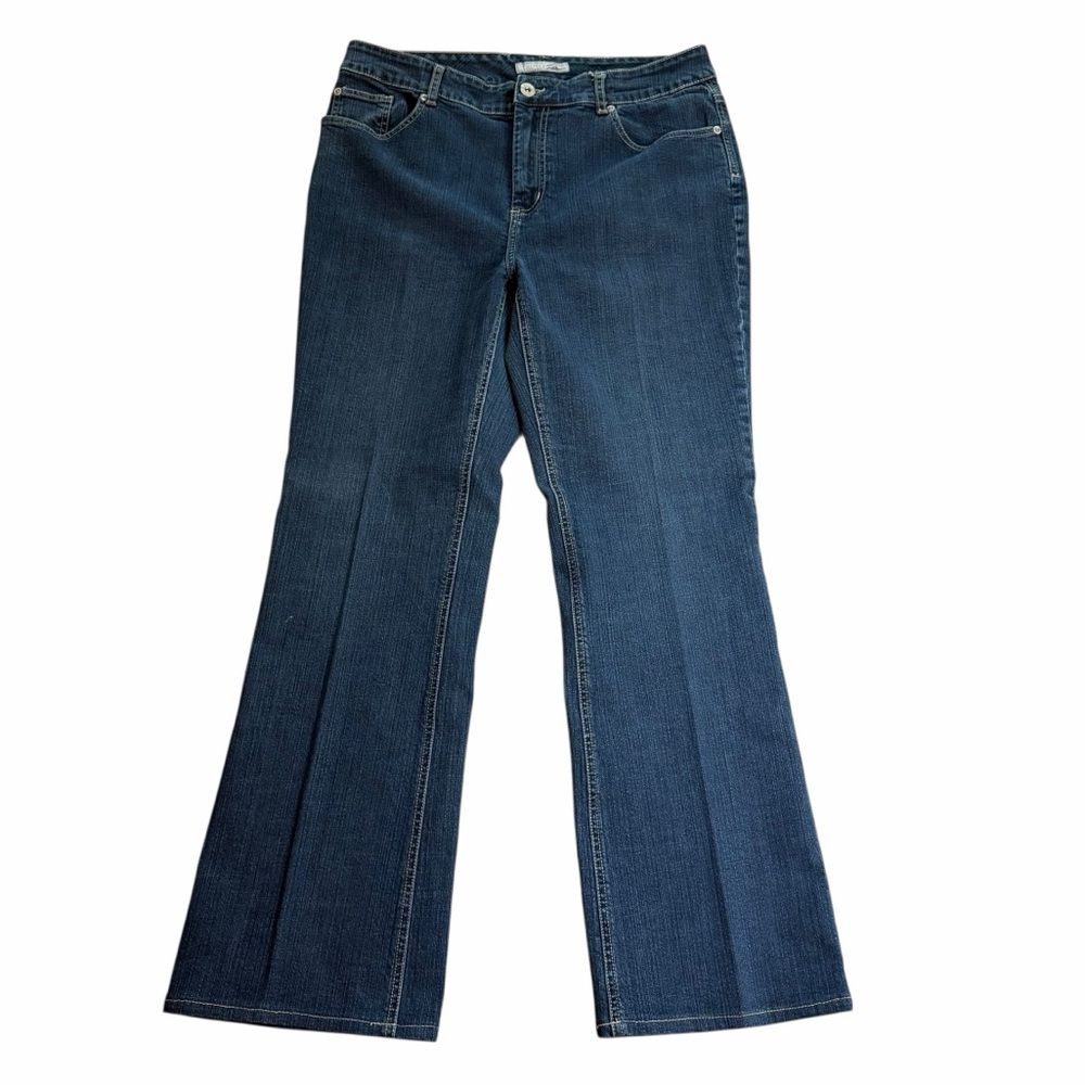 Chico's Platinum Charm WR Dark Wash Mid Rise Modern Fit Bootcut Jeans - Size 2.5
